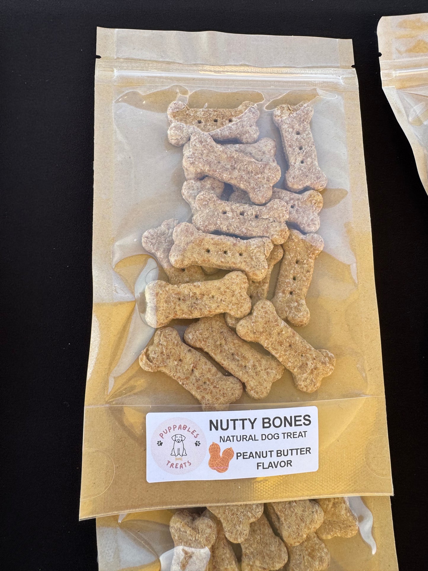 Nutty Bones - 1” Small peanut butter flavor