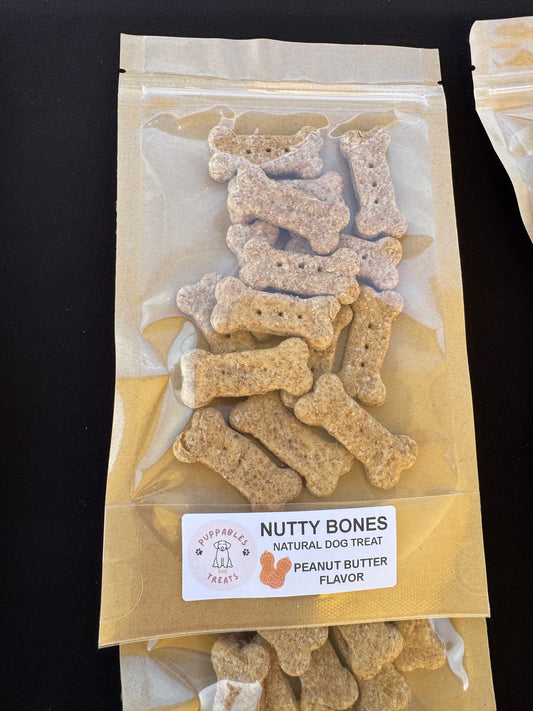 Nutty Bones - 1” Small peanut butter flavor